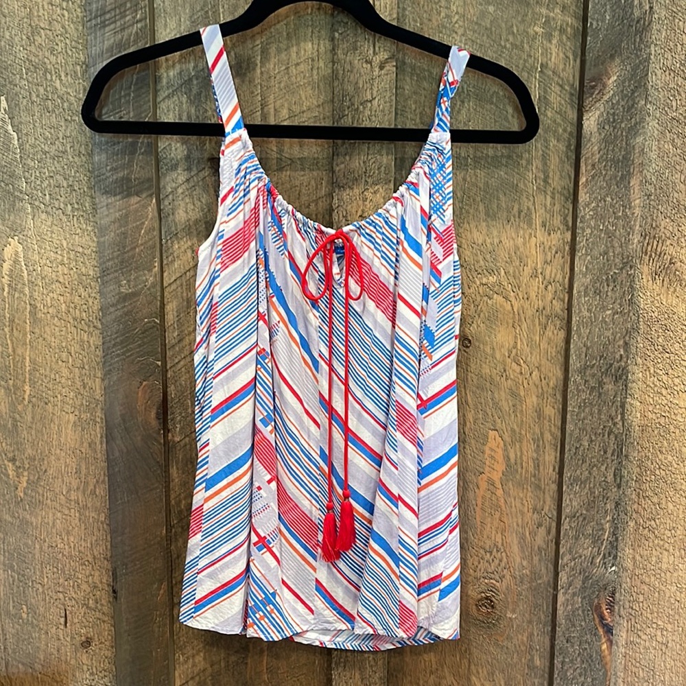 Flowy tassel tank top